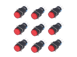 Interruptor Momentâneo de Trava com Luz 12v