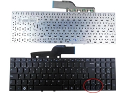 Teclado para Portátil Samsung 300 Series 15.6'' 300E5A 300V5A Np300E5C Preto