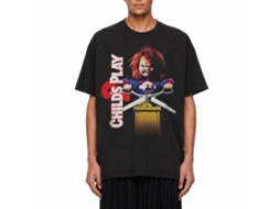 Rockinstone Chucky Child's Play 2 Poster Black Adult T-shirt Size:xxl
