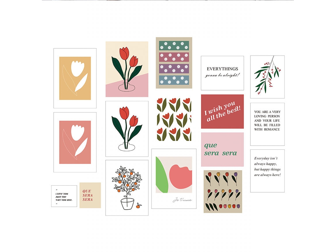 Cartões De Parede Decorativos Florais Para Decoração De Casa