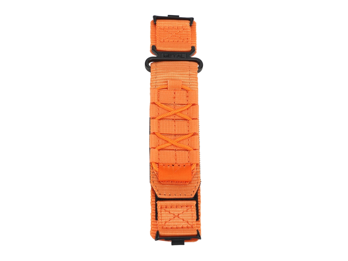 Pulseira De Nylon Ajustável Para Smartwatch Laranja
