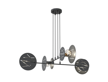 Candeeiro Suspenso Xotic Metal Preto 89X89X120 Cm EPIKASA