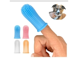 2025 Escova De Dentes Para Cão 4 Peças Escova De Dedo Em Silicone Alimentar Limpeza Bucal De Mascota