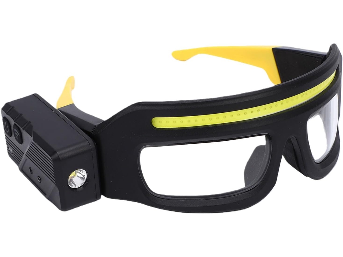 Óculos De Led Com Sensor Movimento, Controle Por Toque, 5 Modos, 800