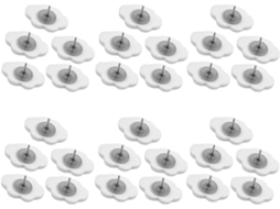 30 Tachinhas de Resina em Formato Nuvem, Cor Creme, Para Fixar Mensagens e Fotos em Cortiça Quadros, Ideal Para