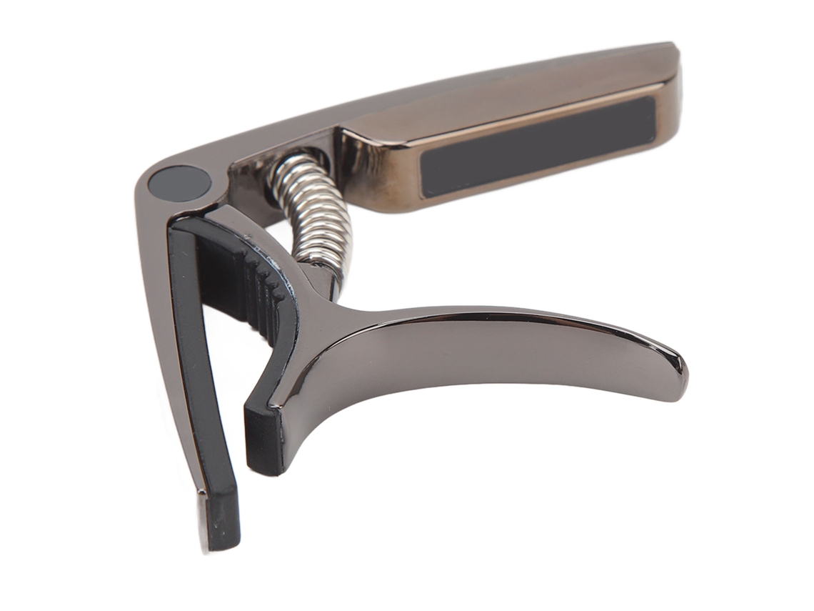 Junli afinador de Guitarra Clip Aluminio para Guitarra e Ukulele Preto