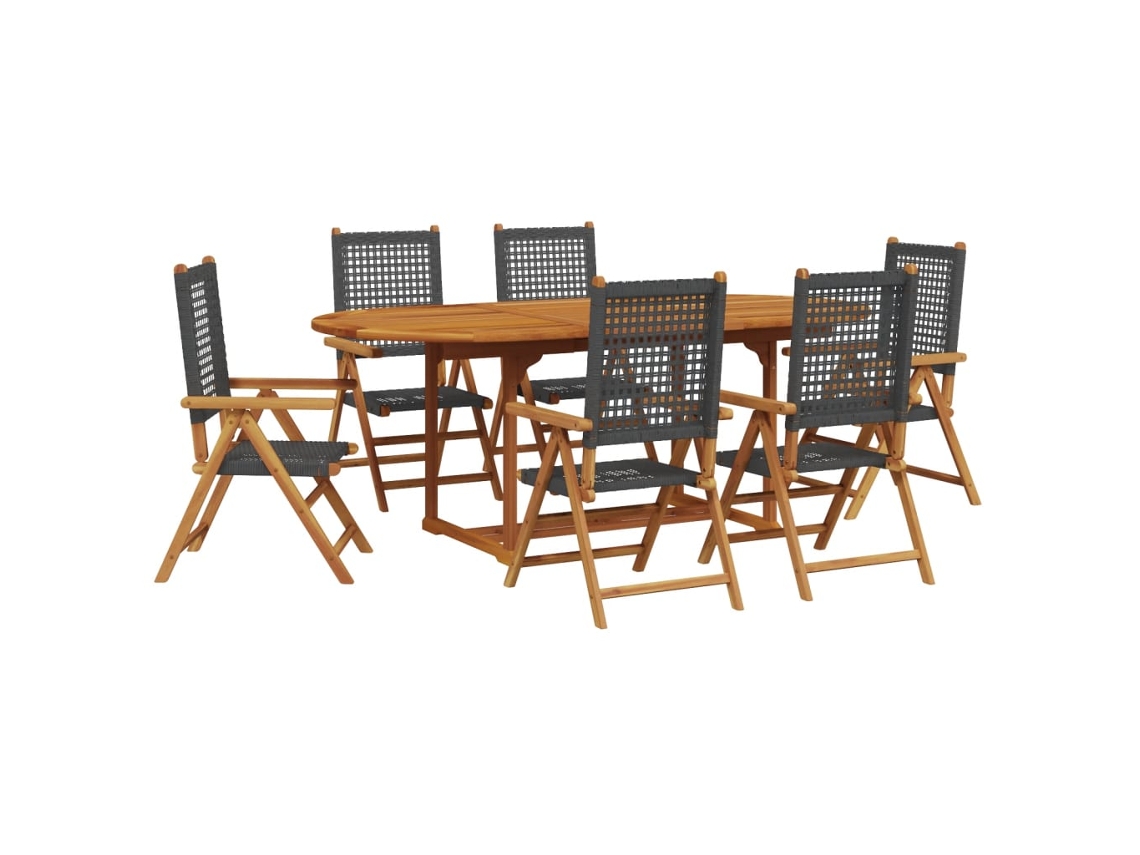 Garden Dining Set, Garden Dining Sets Vidaxl Preto Madeira De Acácia (n/a)
