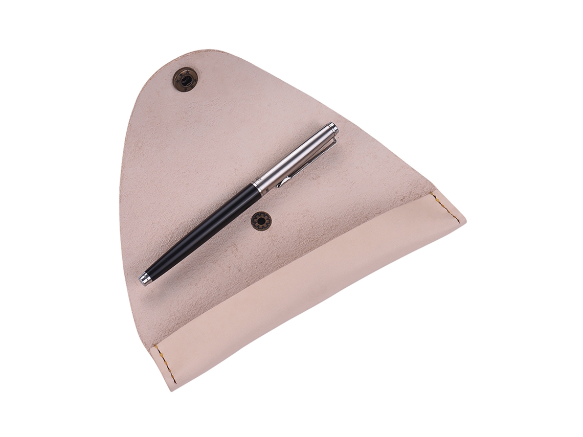 Funda De Couro Antigo Para Caneta Feita À Mão, Protetor Para Caneta Estilo Vintage, 7 * 1.2''