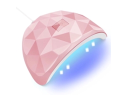 Secador De Unhas Com 18 Lâmpadas Uv/led, Secador De Gel Usb Rosa