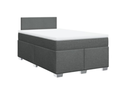 Box Spring Bed, Box Spring Beds Vidaxl Cinzeto Tecido (120 X 200 Cm)