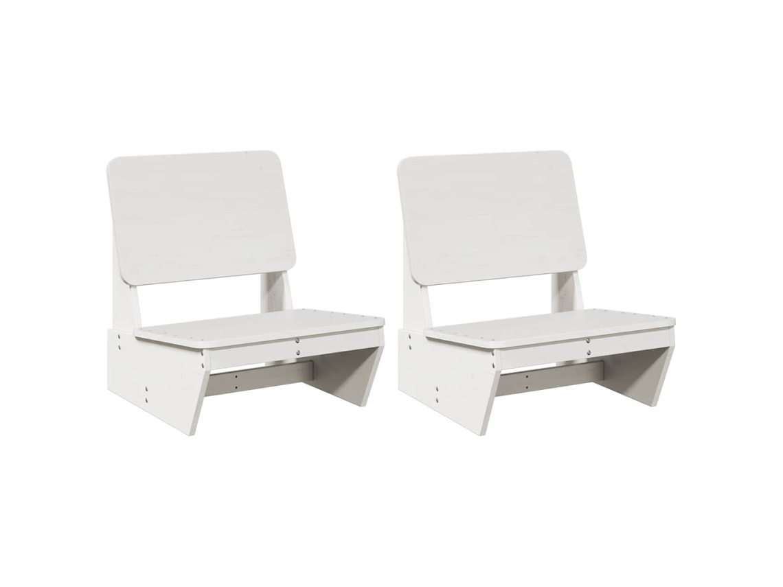 Garden Chair, Garden Chairs Vidaxl Branco Madeira De Pinho (n/a)