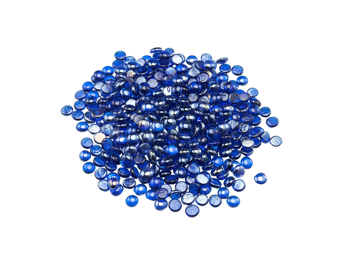 Pedras De Vidro Para Lareira 4,5 Kg E 19,05 Mm Cor Azul Cobalto Vevor