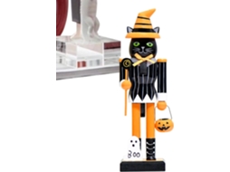 Quebra-nozes De Madeira Para Decoração De Mesa De Halloween | Estatuetas Para Festas