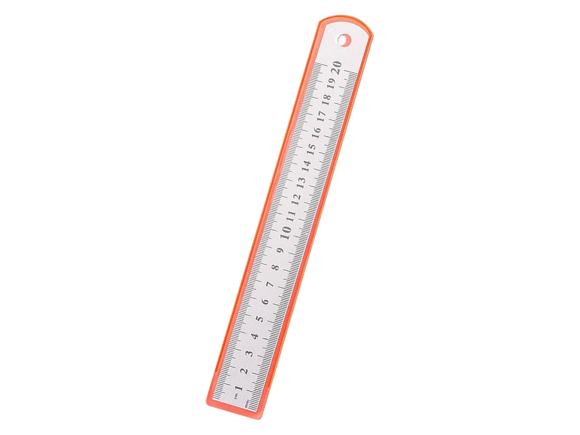 Régua Dpofirs Em Aço Inoxidável, Reta De Metal 30 Cm (12 Polegadas)