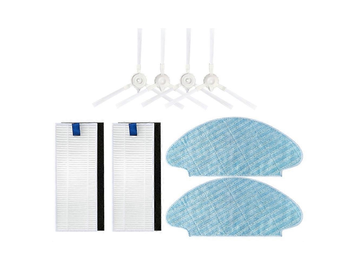 Peças Para Aspirador Robô Tefal Rowenta Explorer X-plorer Séries 20, 40 E 50 Isweep X3: Escova Lateral, Filtro Hepa, Pano De Limpeza.