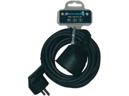 Extensão Doméstica Ho5vvf 3x1,5 Mm² 3 M Preta Electraline