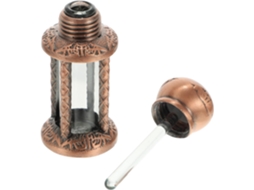Frasco De Perfume Vazio De 3ml Em Estilo Vintage Chique, Feito De Vidro E Liga Metálica, À Prova De Vazamentos E Fácil De Limpar.