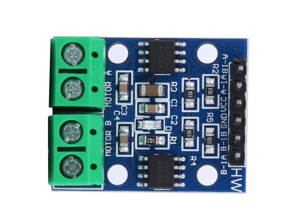 Laxiscreed Módulo De Controle De Motor Dc De Canal Duplo Com Chip L9110s, 2.5-12v, 0.8a