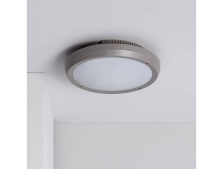 Teto Ledkia Curio Circular Cinzento 36 W (Ø 300 x 90 mm)