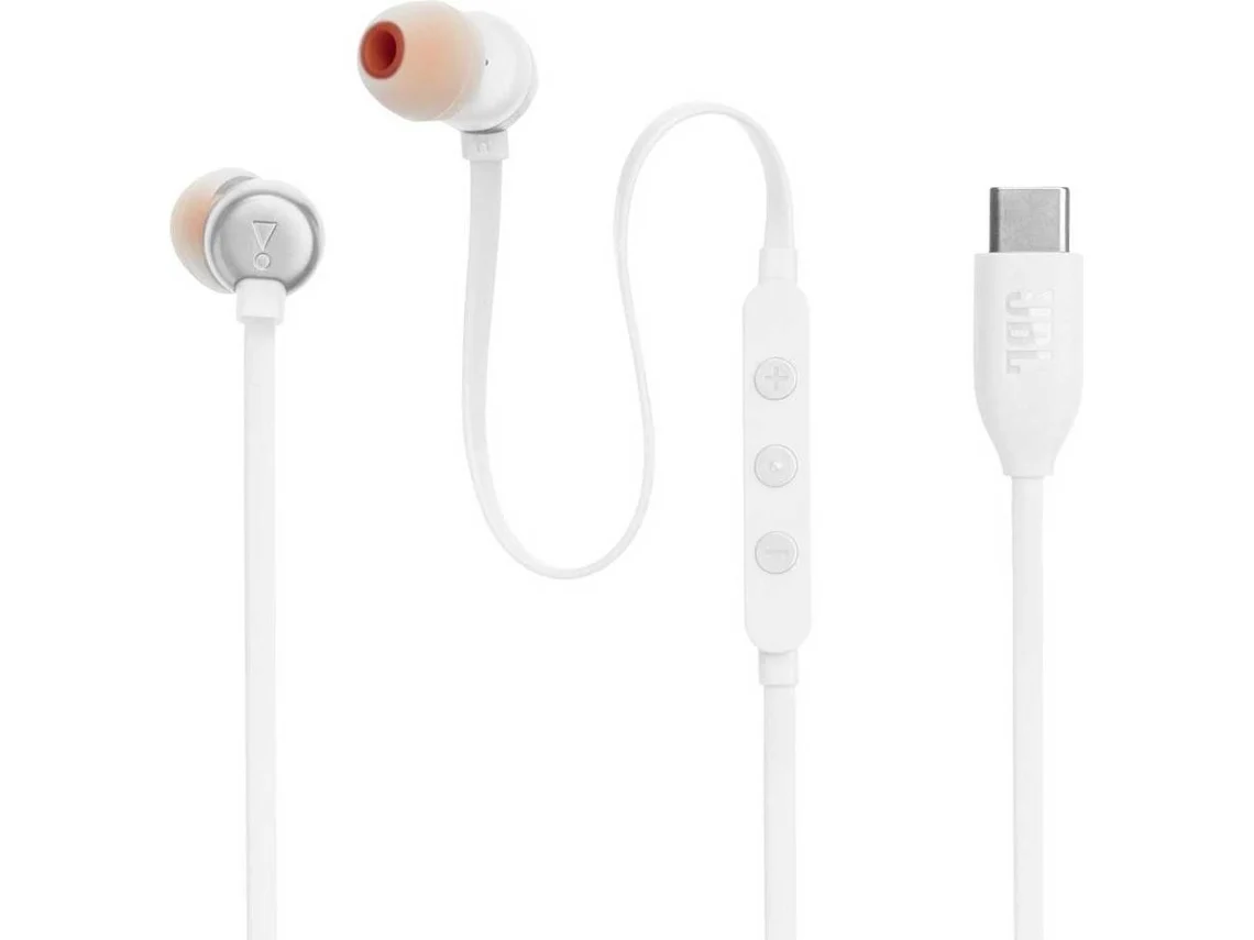 Auriculares com Fio JBL Tune 310C (Outlet Caixa Aberta - In Ear - Microfone - Branco)