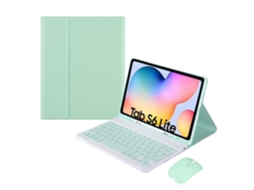 Lurelia Capa Com Teclado Bluetooth Para Samsung Tab S6 Lite 10.4 Com Suporte Para Caneta