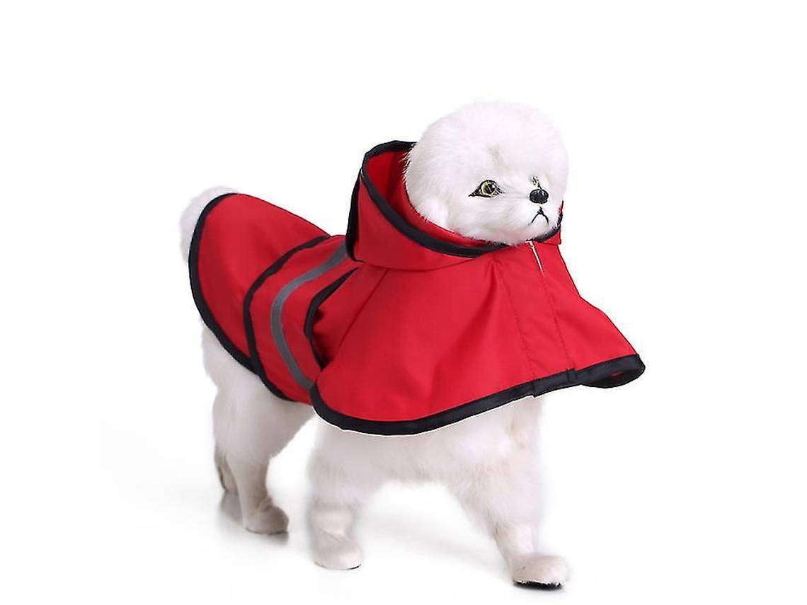 Capa De Chuva Para Cachorro, Casaco Impermeável Com Capuz