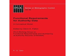 Livro Functional Requirements for Authority Data de De Gruyter (Inglês)