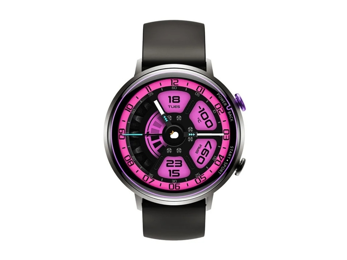 Relógio inteligente fitness feminino, tecido amoled 1,32, mais de 100 modos esportivos, pedômetro de frequência cardíaca e monitor S Bestvite