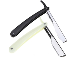 Suporte vintage para máquina de barbear manual masculina na cor branca, conjunto de 6 peças.