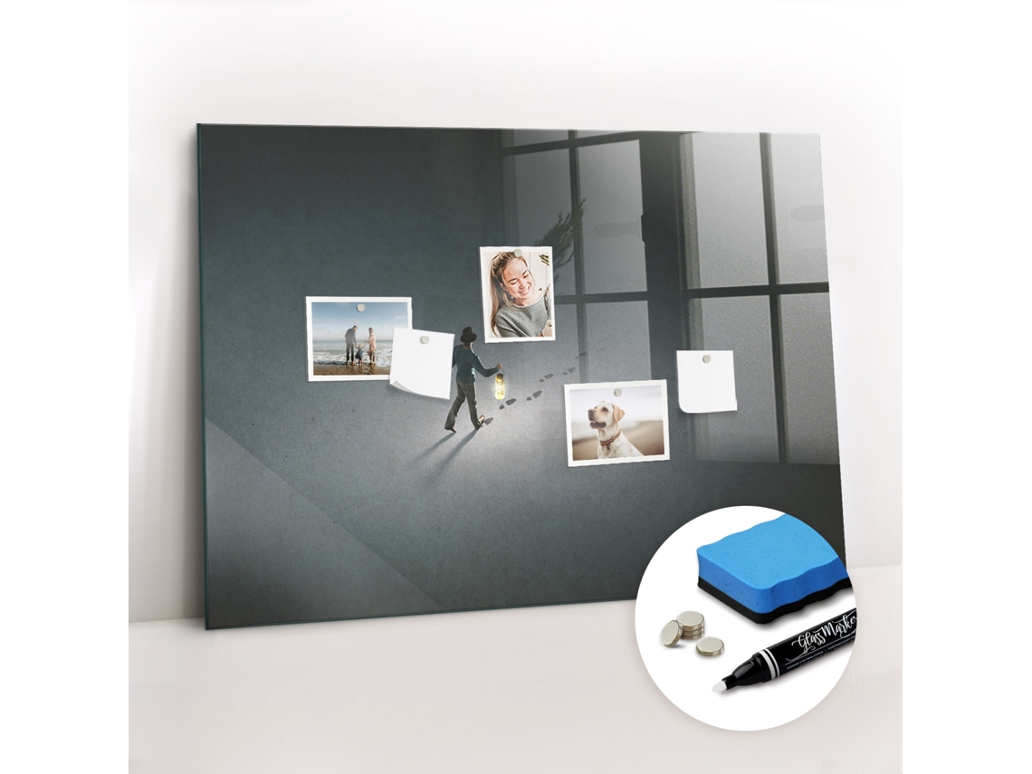 Quadro Magnético Decorativo Caminhante Na Escuridão Para A Cozinha Espelharte (100x70 Cm)