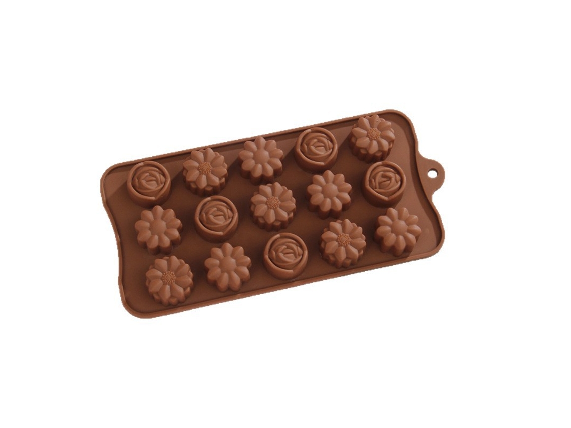 Molde De Bolo, Molde De Chocolate De Silicone, Forma De Flor