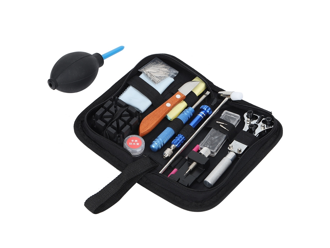 Kit De Ferramentas De Reparação De Relógios Profissional 157 Peças Abrir Capa Bateria