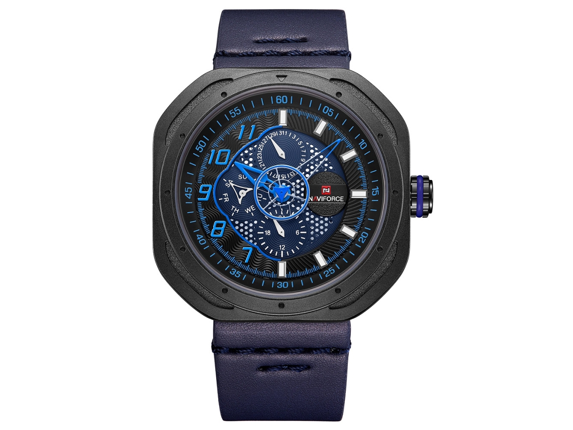 Relógio Masculino de Quartzo com Pulseira Pu Resistente À Água Fashion Business