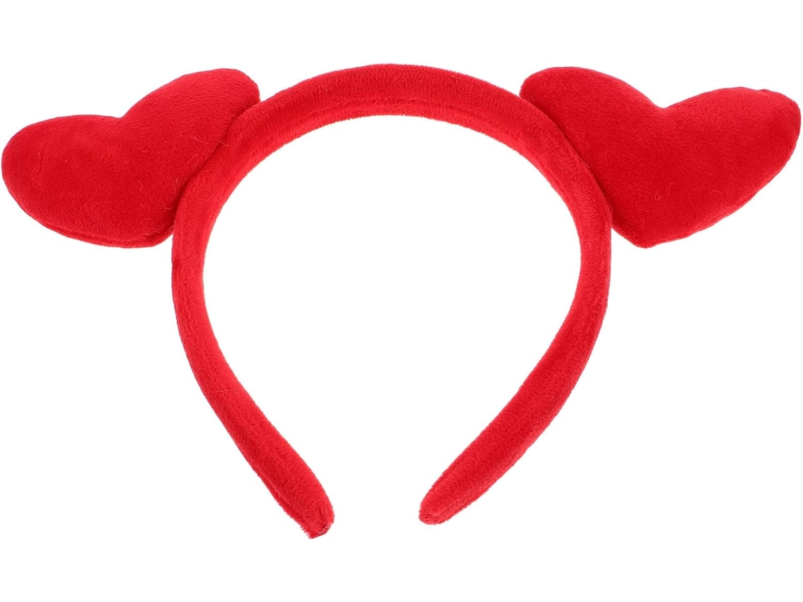Tiara Com Coração Vermelho Para O Dia Dos Namorados, Acessório De Cabelo Feminino, 1 Peça