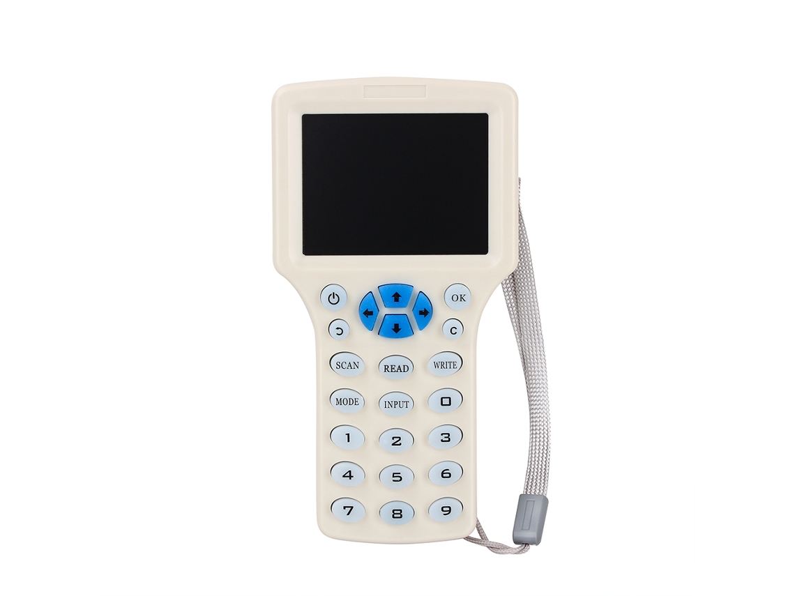 Leitor E Gravador De Cartões Inteligentes Nfc Rfid Criptografados Com Cópia De Frequência 9, Com Cabo Usb, Cor Branca.