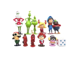 Conjunto De 12 Bonecos Do Grinch Para Decoração De Mesa, Ideal Para Crianças. Hengjian