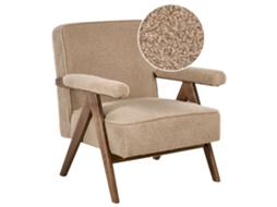 Sillón Beliani Evje De Bouclé Beige 70x72x81