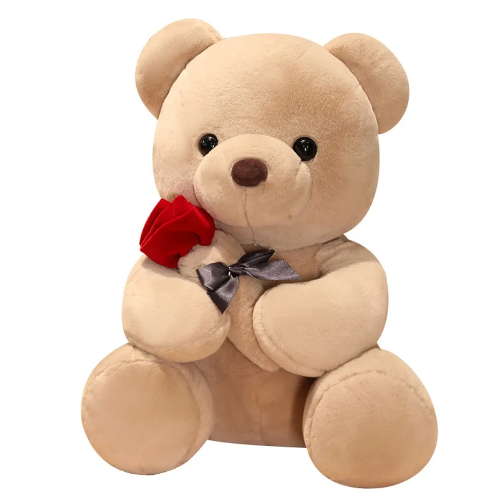 Urso de Pelúcia Rosa Marrom, Desenho Animado, Urso Fofo para Abraçar, 23 Cm MDUG