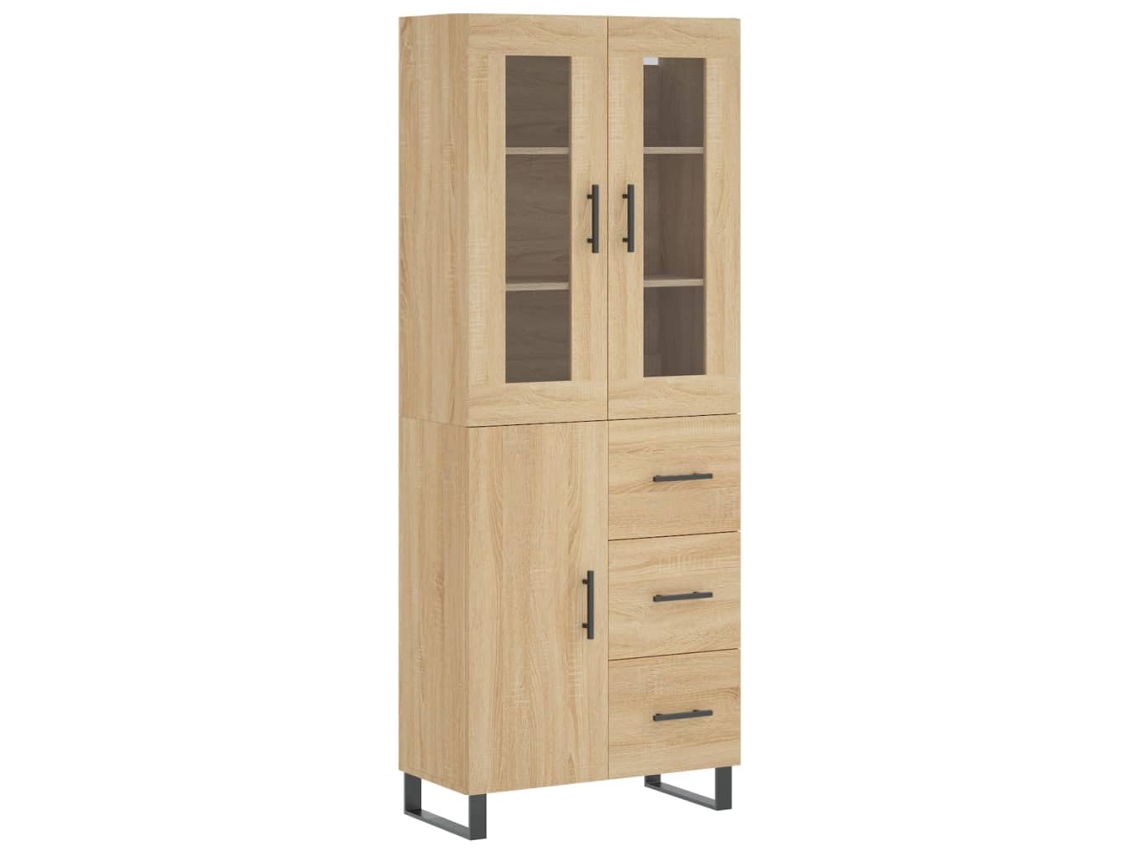 Armário Alto 69,5x34x180 Cm Derivados de Madeira Cor Sonoma MAISON EXCLUSIVE