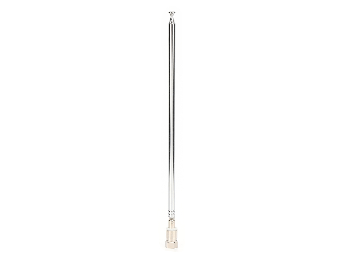 Antena Telescópica De 7 Seções Para Carro, 38, 8 Polegadas, Conector F, Receptor Universal De Rádio Fm, Dab E Av