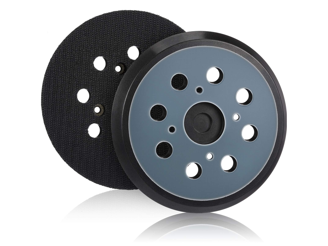 2 Discos de Lixa 125mm com 8 Furos e Velcro, Cor Azul BRILVIBERA