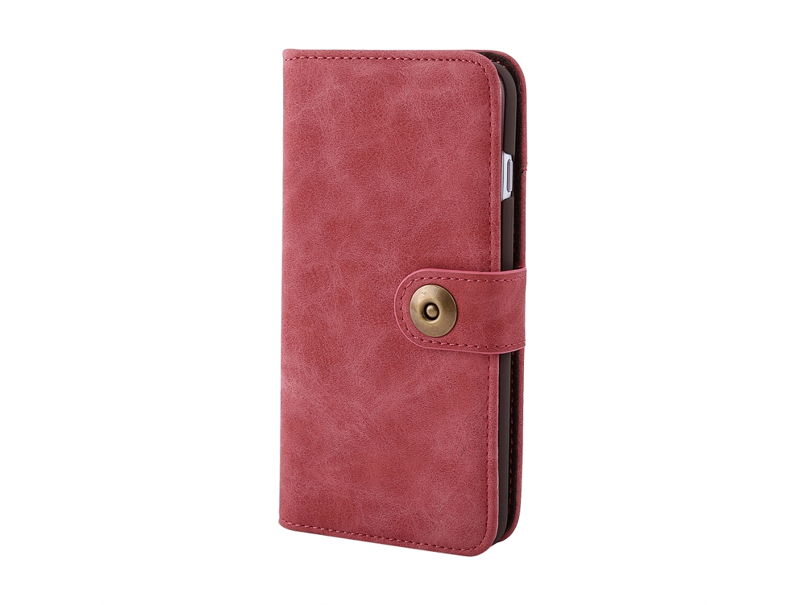 Capa para iPhone 6/6s Plus Couro Retrô Vermelho | EOOCOO