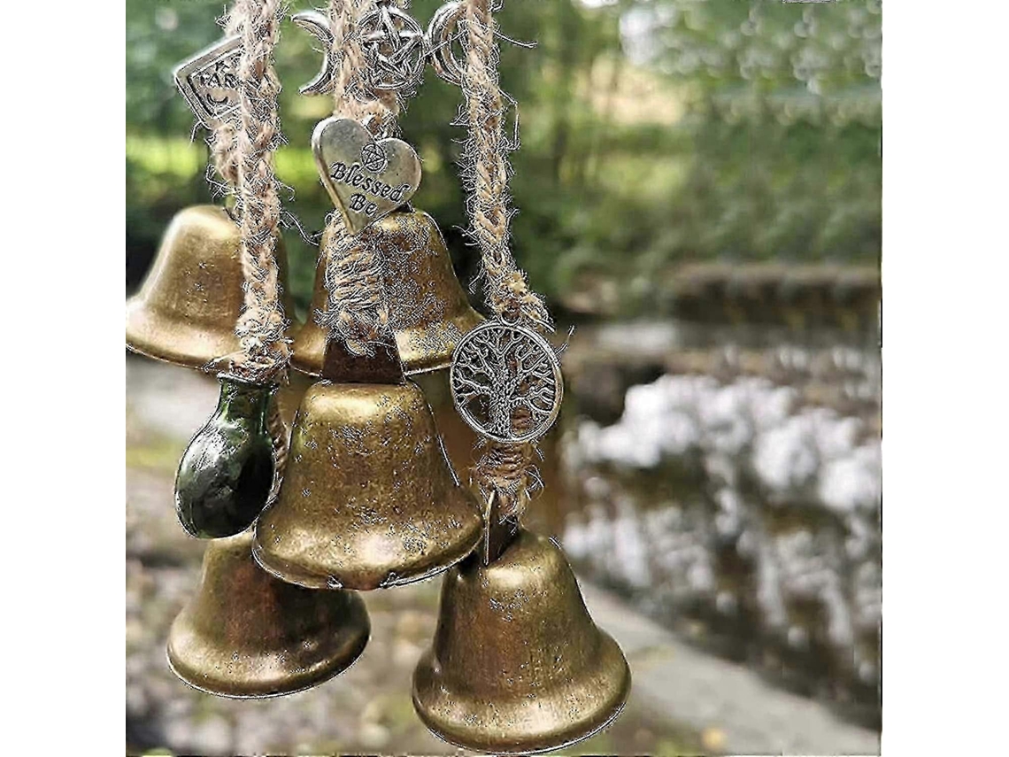 Sinos De Porta Espirituais Com Amuletos De Protecao