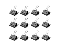2026 84 Pinças Bulldog Pequenas 15mm, Pinças de Metal para Papéis, Clips de Pasta Negros