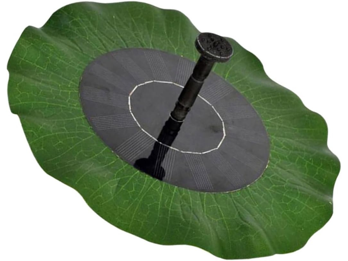 Fonte de Folha de Lótus Inoomp com Energia Solar, Fonte para Lagoa de Jardim, Bebedouro para Pássaros, Uso Externo, CHABERLU