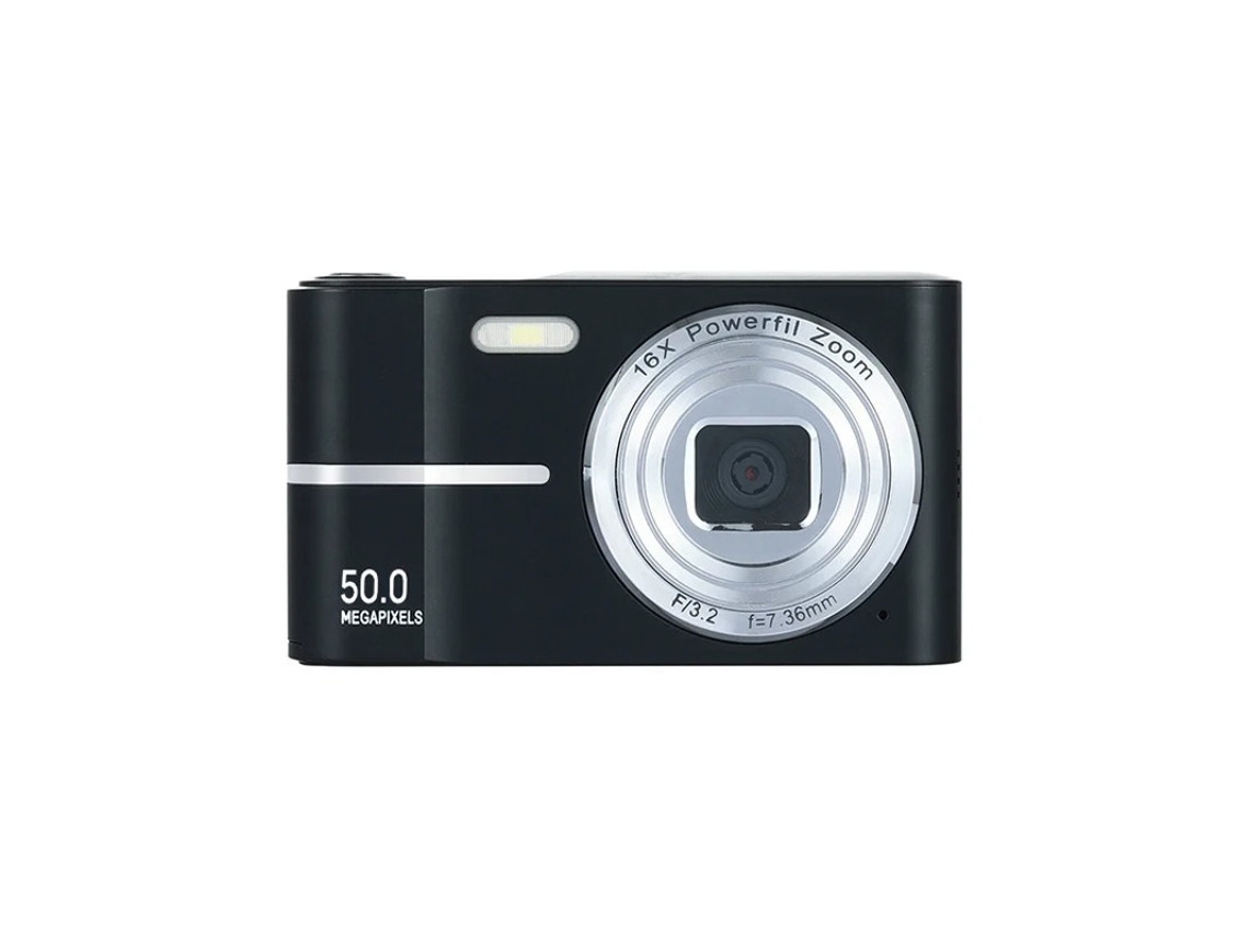 Câmera digital portátil compacta Yizhood HD de 50 MP, tecido preto, 24 polegadas