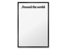 Magnetic Board For Wall Around The World For The Bedroom Espelharte (40x60 Cm)