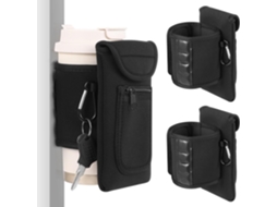 Conjunto de 2 Porta Garrafas BESPORTBLE, Ajustáveis, com Bolsos para Chaves e Celular