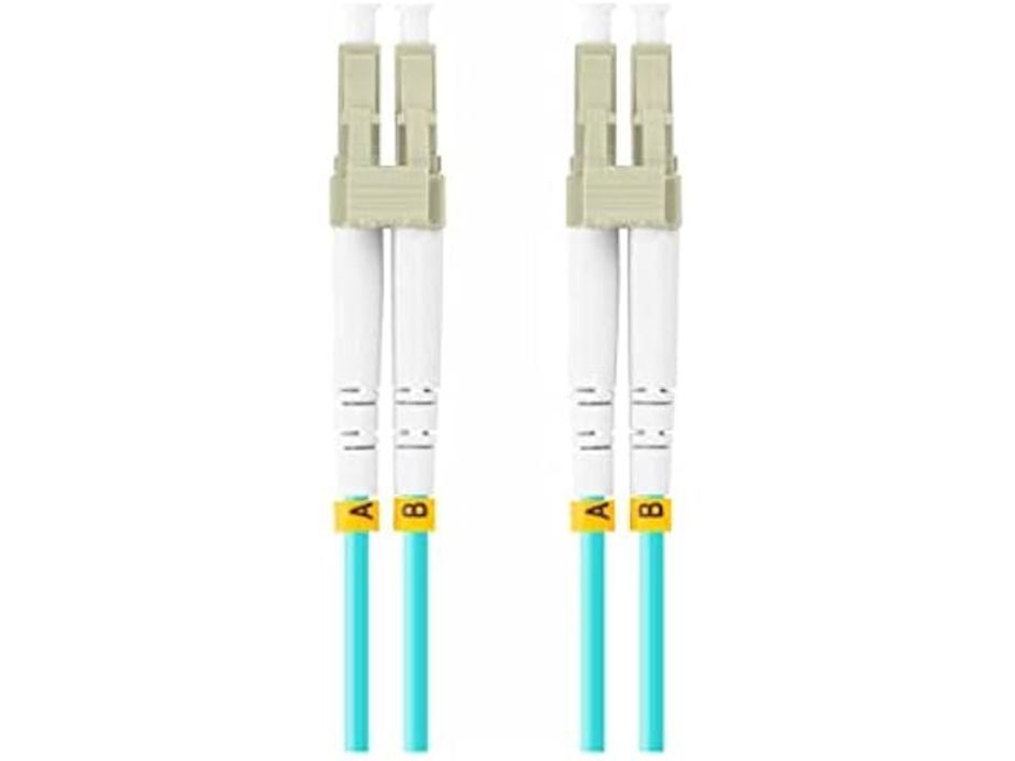 Cabo De Fibra Óptica Lanberg Compremento Da Fibra 5m Duplex Lc/upc Om3 50/125 Azul Aquaforge