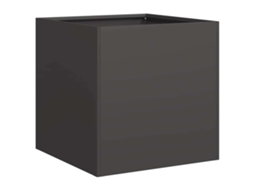 Planter, Planters Vidaxl Preto Aço (40 X 40 X 40 Cm)